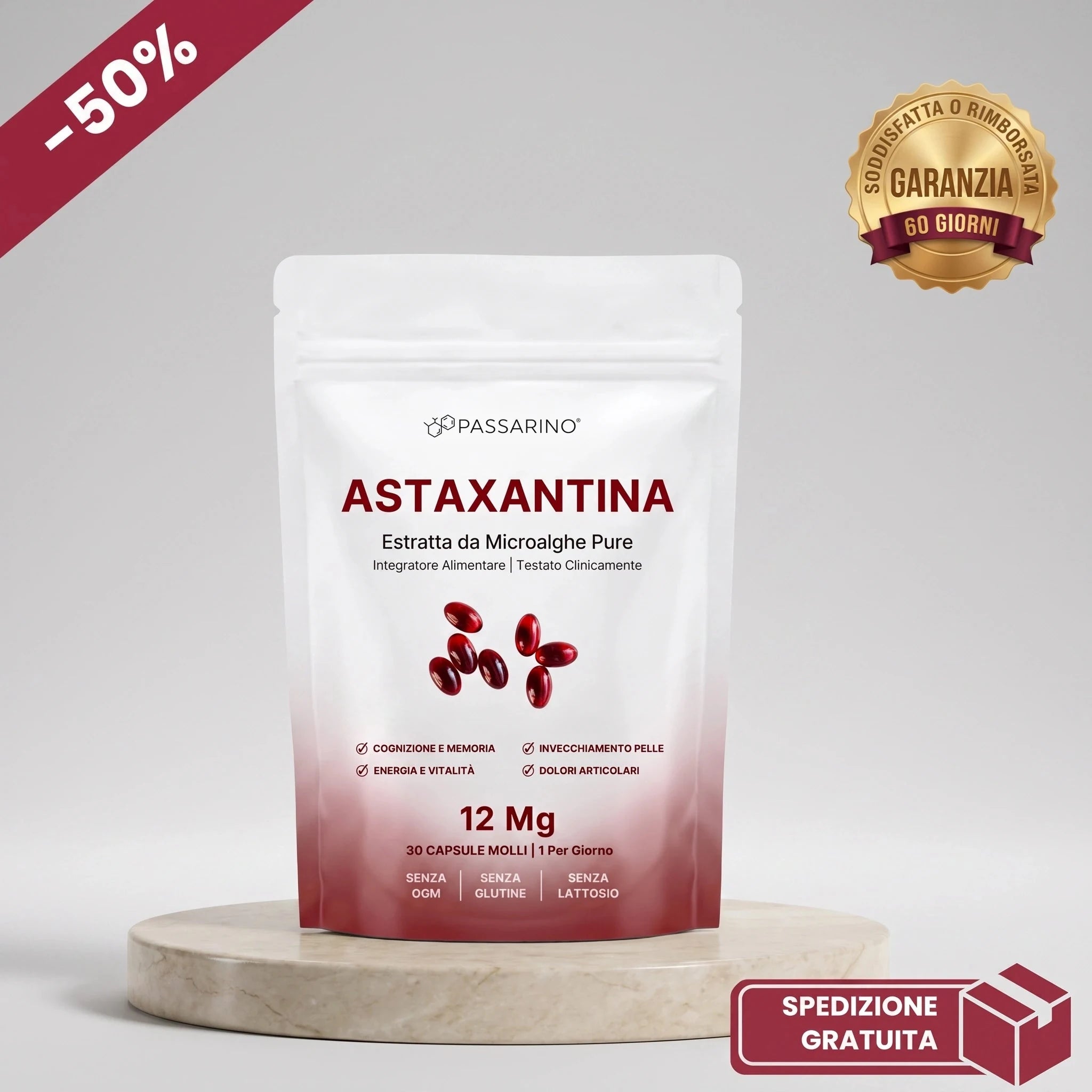 Astaxantina In Capsule Molli